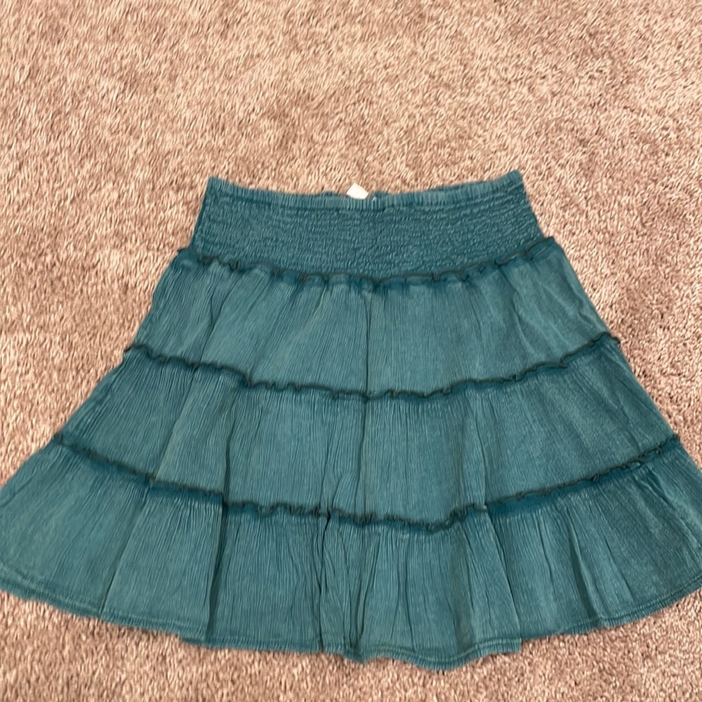 Blue American Eagle tiered mini skirt